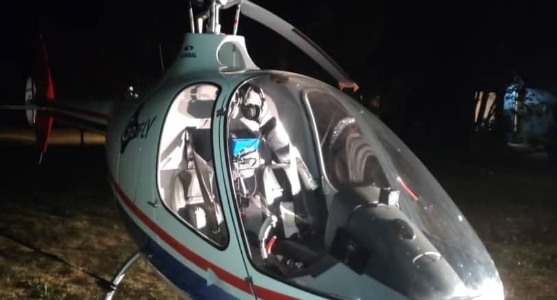 Recuperan helicóptero sustraído desde una empresa en Requinoa