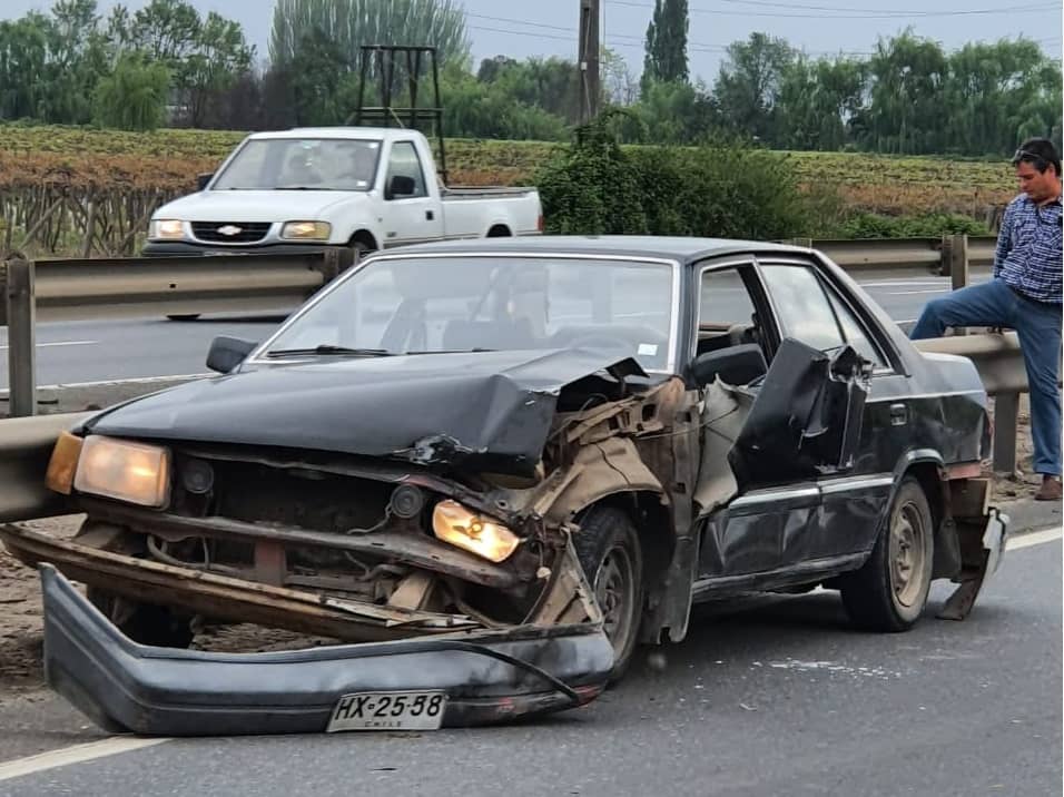 Accidente de tránsito deja un herido en sector de Lontué
