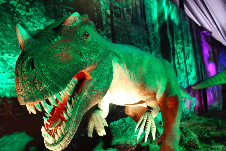 Expo Dinosaurios trajo 20 especies robotizadas a Mall Curicó