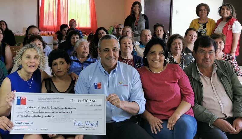 Junta de Vecinos “La Esperanza” de Molina recibió $14 millones para mejorar sede social