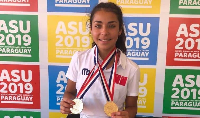 Atleta maulina se coronó doble campeona sudamericana escolar en Paraguay