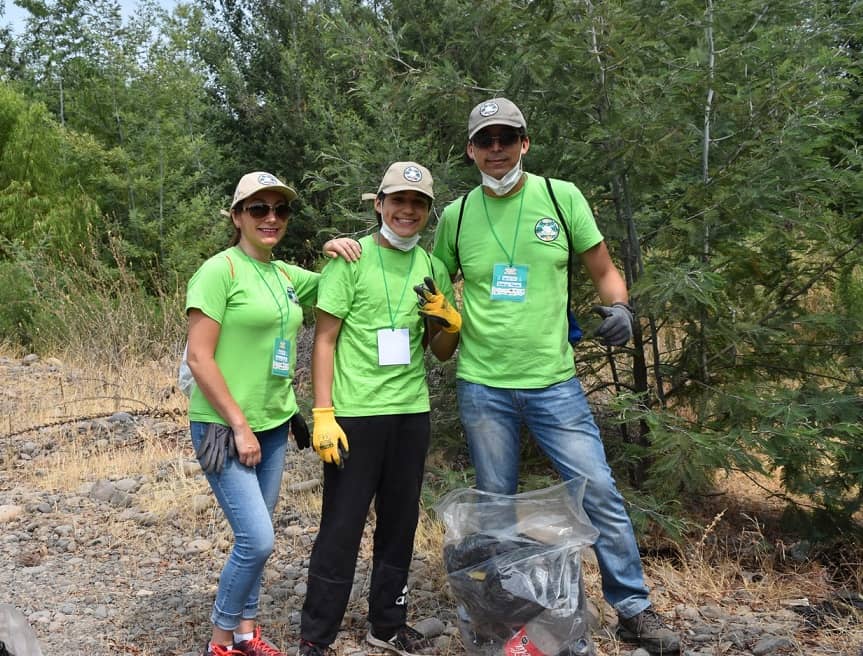 Limpiatón en Puente La Huerta frente a Villa Prat recogió casi 20 toneladas de basura