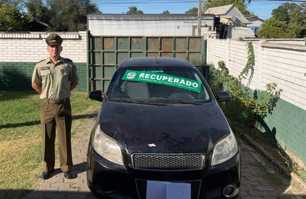 Carabineros de Talca recuperaron vehículo robado y detuvieron a sujeto por receptación