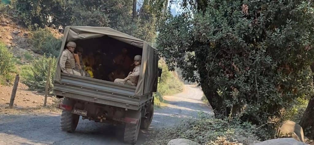 Ejército envió 48 efectivos para apoyar combate a incendios en Molina