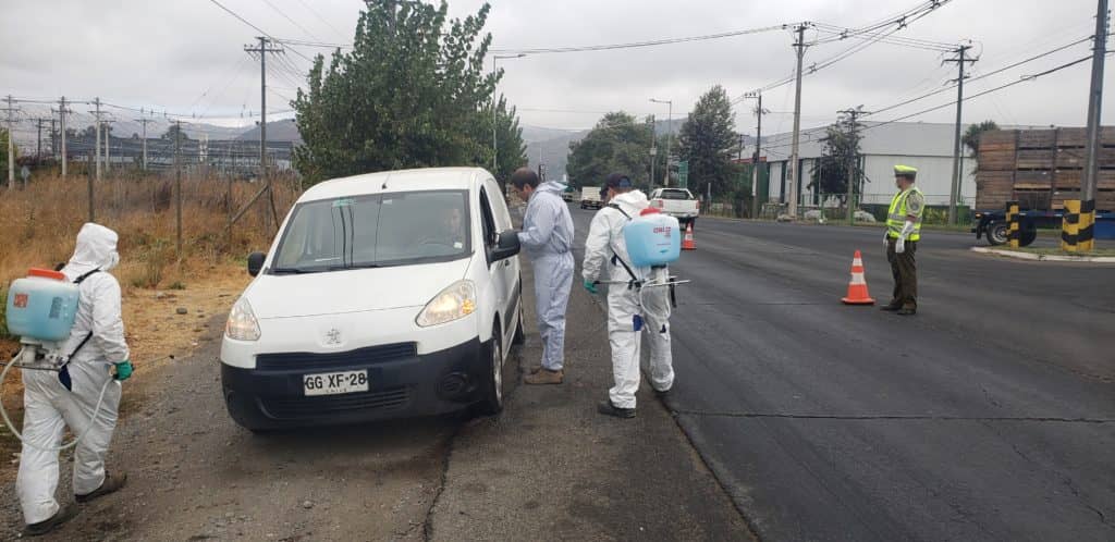 Municipio de Molina implementó barreras sanitarias en accesos a la comuna