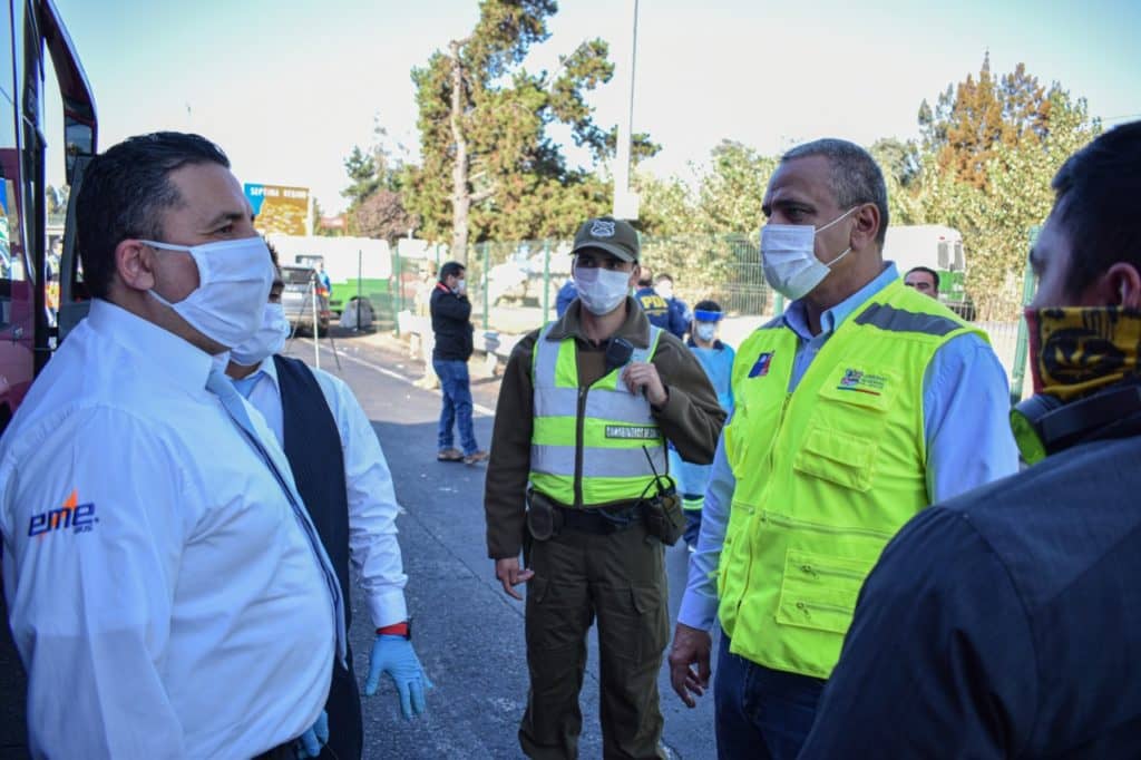 Comenzó control sanitario a vehículos que ingresan a la Región del Maule