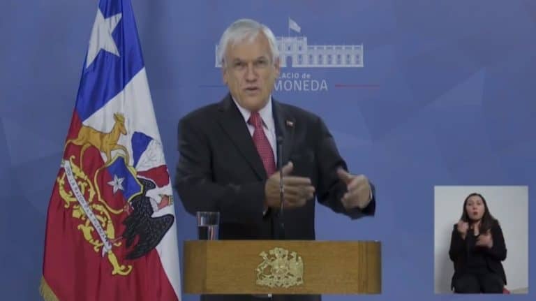 Presidente decretó Estado de Catástrofe Nacional en Chile por emergencia de Covid-19