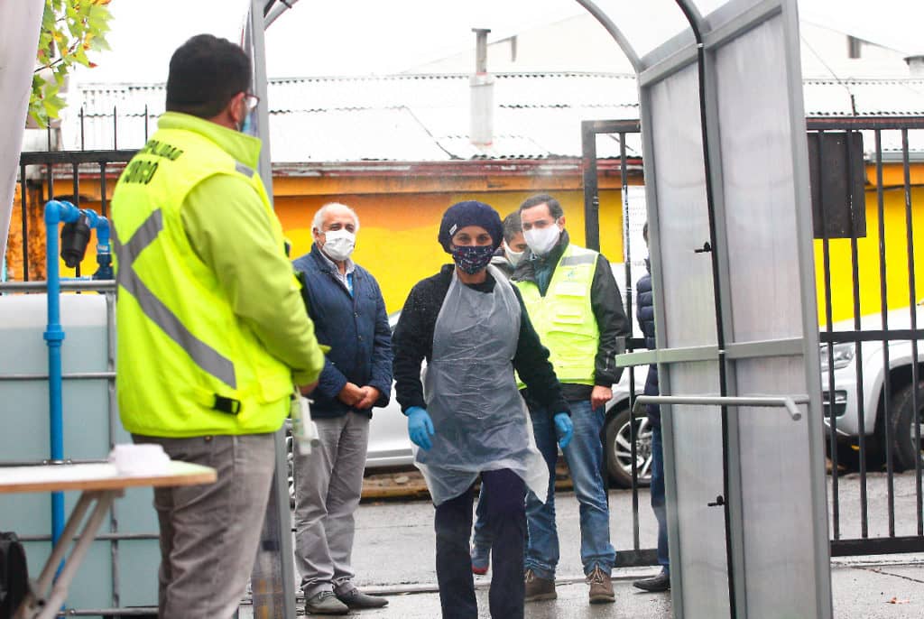Túnel sanitizador del Cesfam Los Aromos ya está en funcionamiento