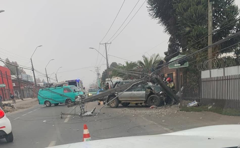 Conocido comerciante de Duao protagonizó accidente de tránsito en ingreso a Curicó