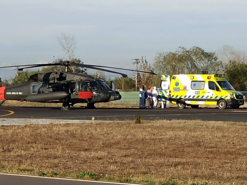 FACh realizó traslado de pacientes COVID – 19 a Talca