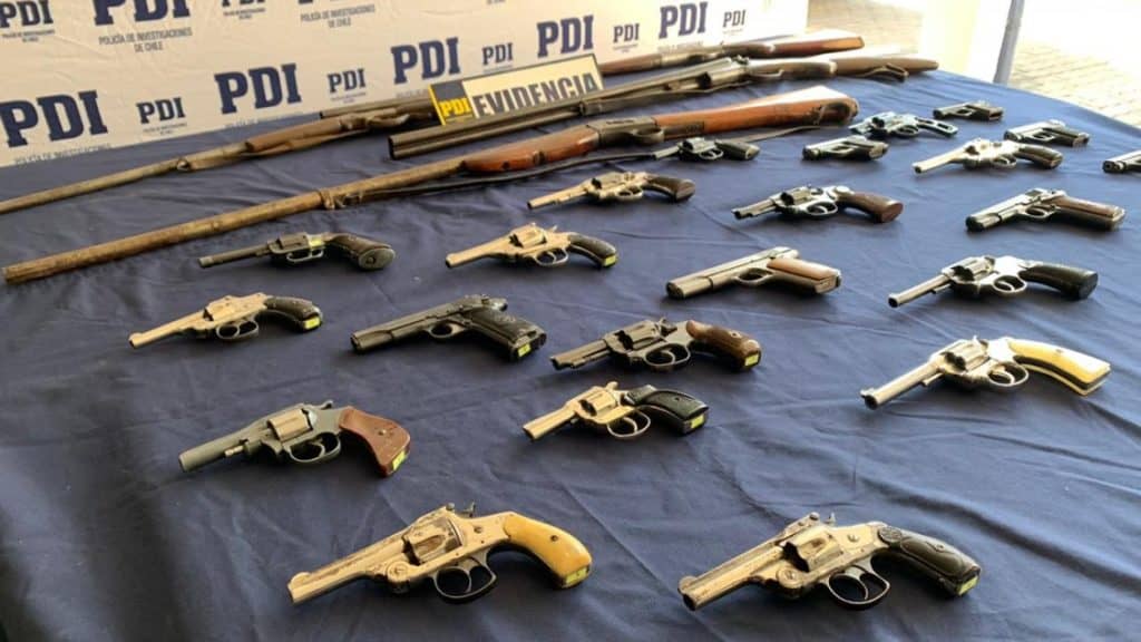 PDI incauta 41 armas de fuego en Talca