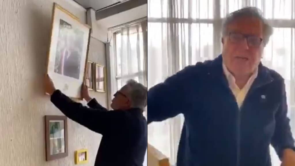 "Déjalo por allá": Alcalde de Rancagua retira cuadro de Sebastián Piñera de su oficina