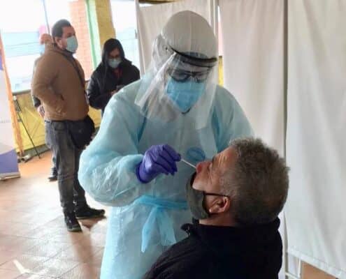 150 transportistas se sometieron a testeo para detectar casos positivos de coronavirus