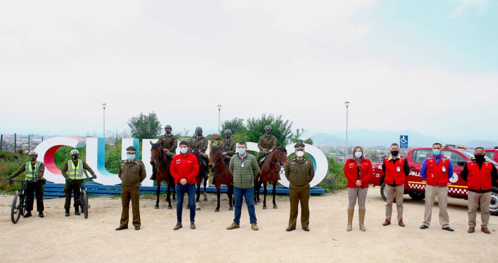 Autoridades refuerzan seguridad en Parque Cerro Carlos Condell de Curicó