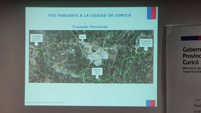 Autoridades presentaron proyecto de bypass para Curicó