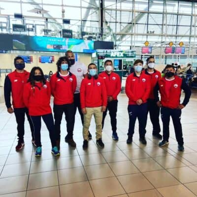 Antonia Valdés viajó con la selección chilena de lucha olímpica a Serbia
