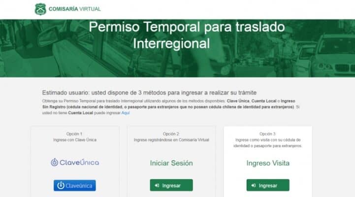 Permiso para viajes interregionales no será requerido desde el 30 de noviembre