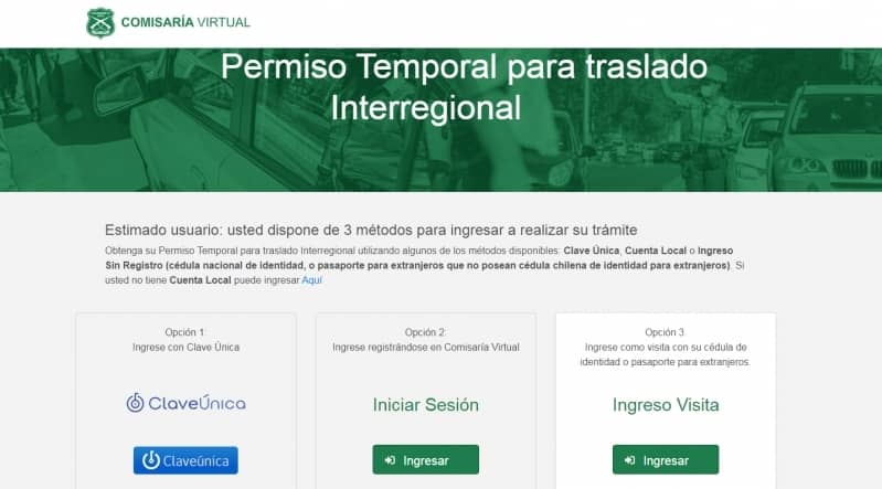 Permiso para viajes interregionales no será requerido desde el 30 de noviembre