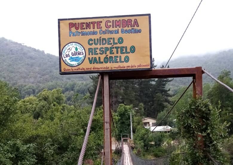 Municipio de Romeral prepara arreglos en dañado Puente Cimbra en Los Queñes
