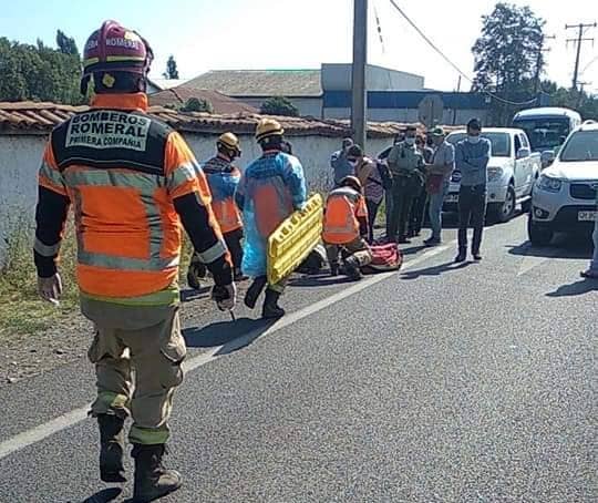 Temporera resultó lesionada de gravedad tras ser atropellada en ruta a Romeral