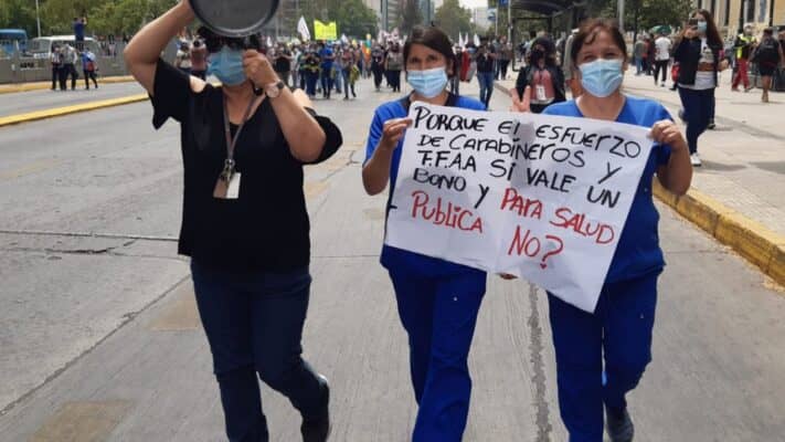 Fenats denunció que aún no se paga el "Bono Covid" prometido a los trabajadores a honorarios de la salud