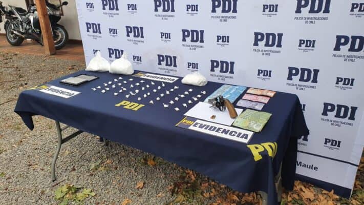 PDI detuvo a banda de traficantes que vendían drogas por delivery en Curicó