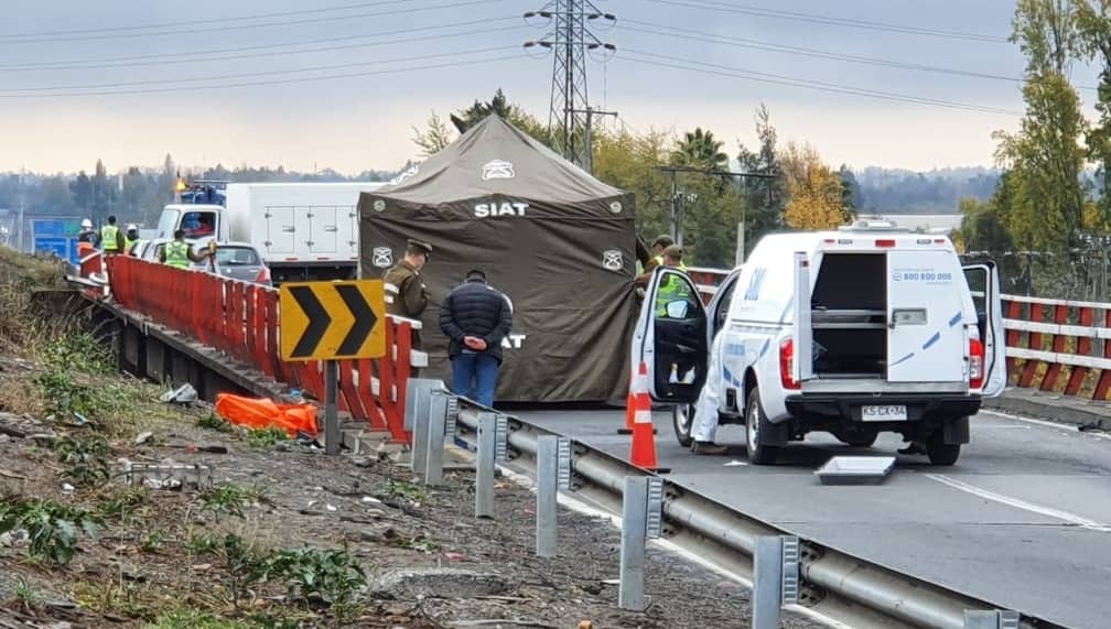 Experto en tránsito apuntó deficiencias en paso superior Maquehua de la Ruta 5 que propician accidentes
