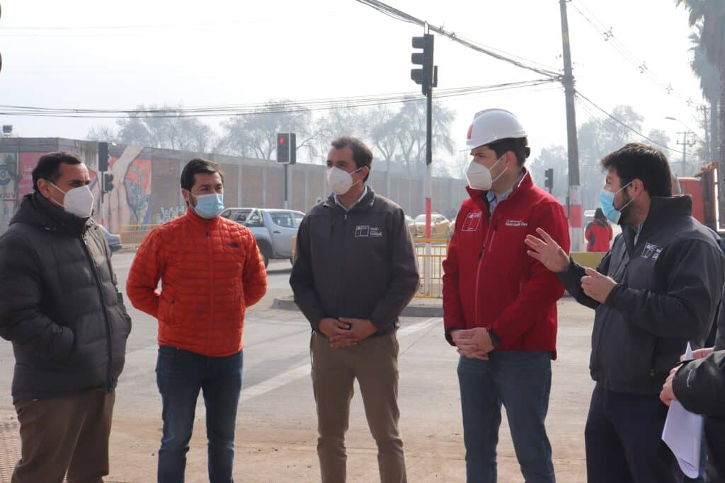 Obras de eje vial Freire-Alessandri de Curicó presentan un 87% de avance