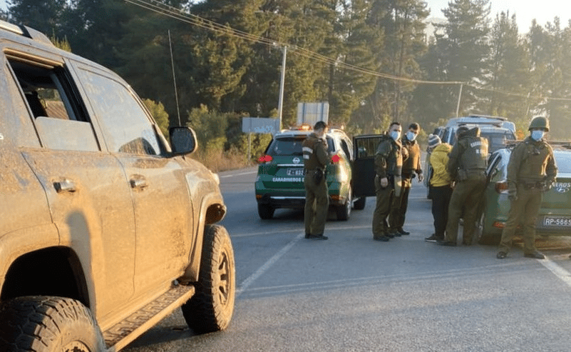 Carabineros detuvo a cuatro sujetos por robo con intimidación en sector Monte Oscuro de Curicó