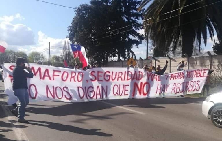 Comunidad de sector Isla de Marchant en Curicó realizará segunda marcha por seguridad vial y agua potable