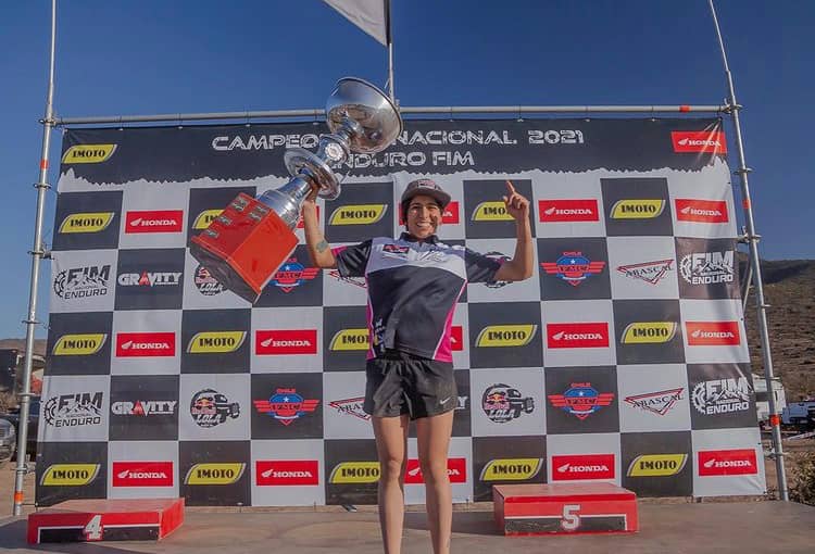 Tania González se coronó por cuarta vez campeona nacional de enduro