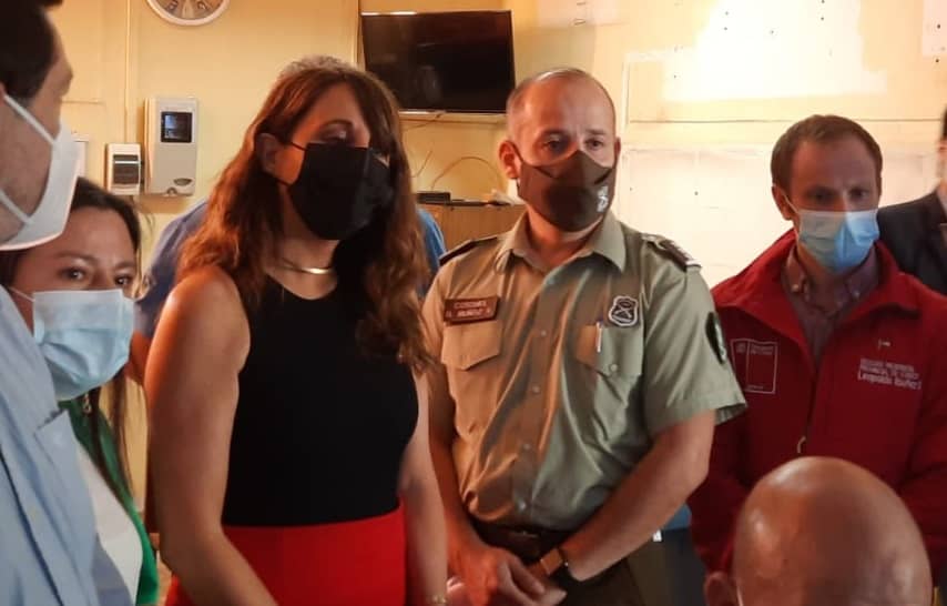 Subsecretaria de Prevención del Delito inspeccionó central de cámaras de vigilancia de Curicó