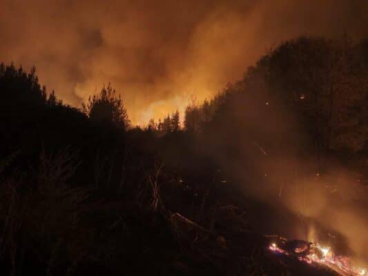 Incendio en Chequenlemu alcanza 247 hectáreas quemadas