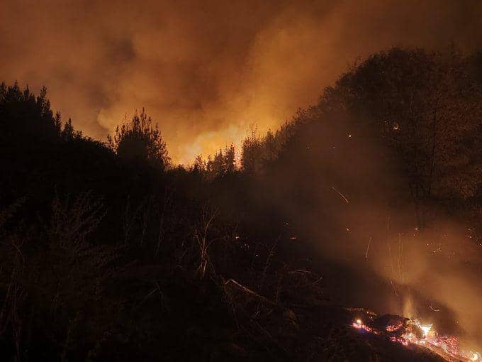 Incendio en Chequenlemu alcanza 247 hectáreas quemadas