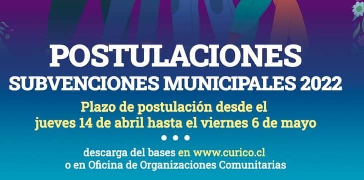 Dideco Curicó inició postulación a subvenciones municipales 2022