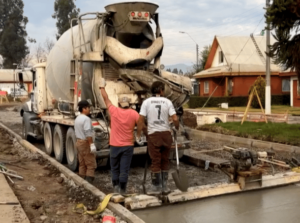 Comenzaron obras de pavimentación en Villa Santa Cecilia de Romeral