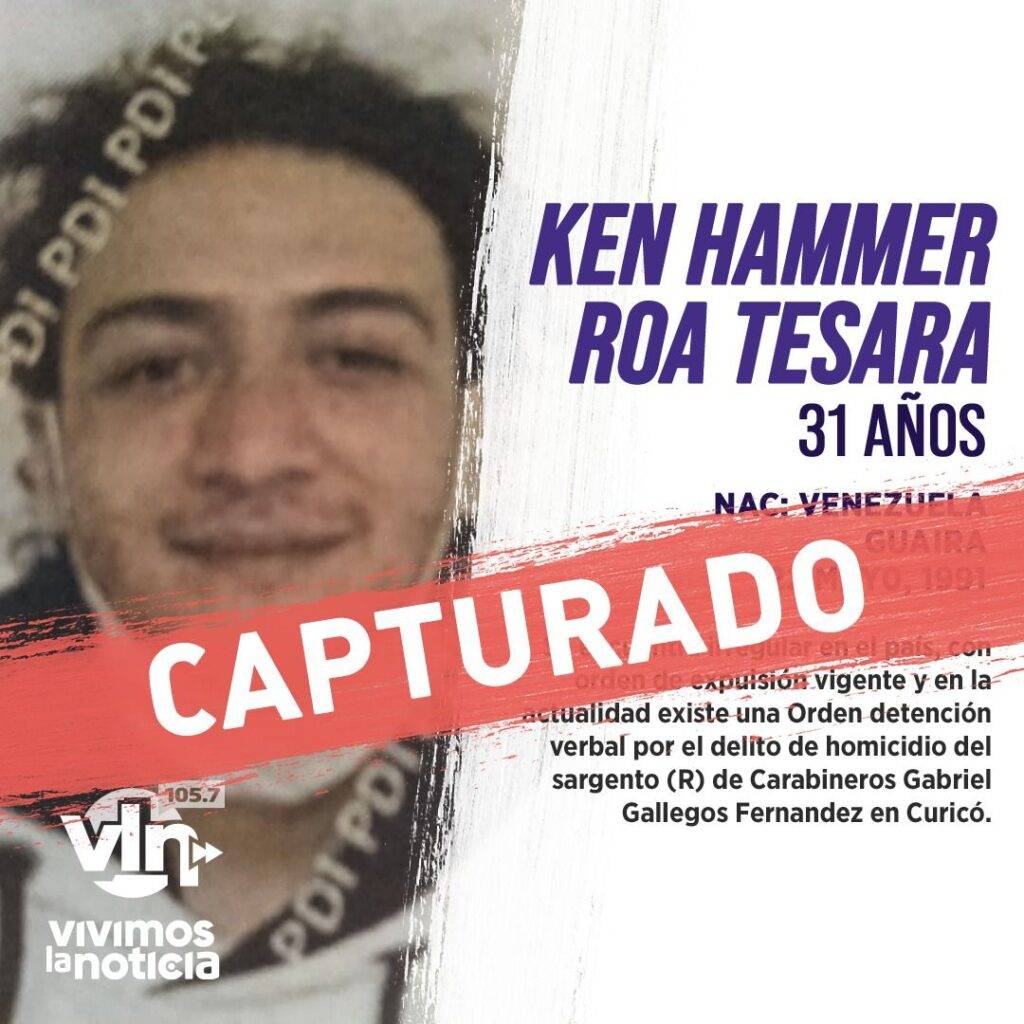 Cayó detenido autor material de homicidio de excarabinero curicano