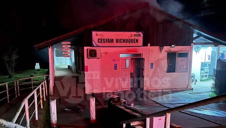 Incendio obliga al cierre temporal de Cesfam de Vichuquén