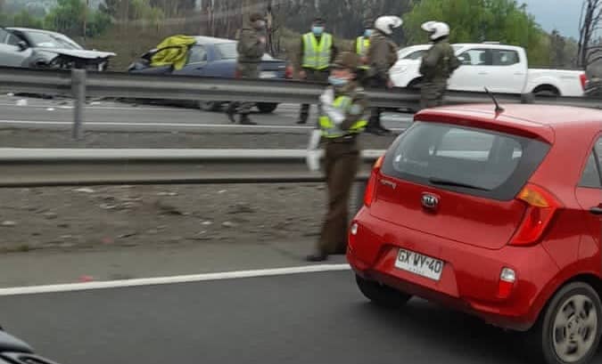 Accidente en la Ruta 5 deja una persona fallecida a la altura de Rengo