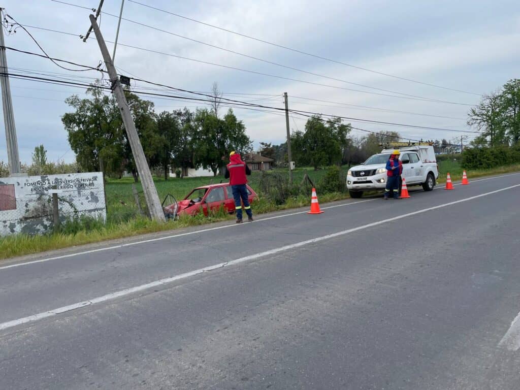 Conductor ebrio protagoniza violento accidente de tránsito camino a Sarmiento