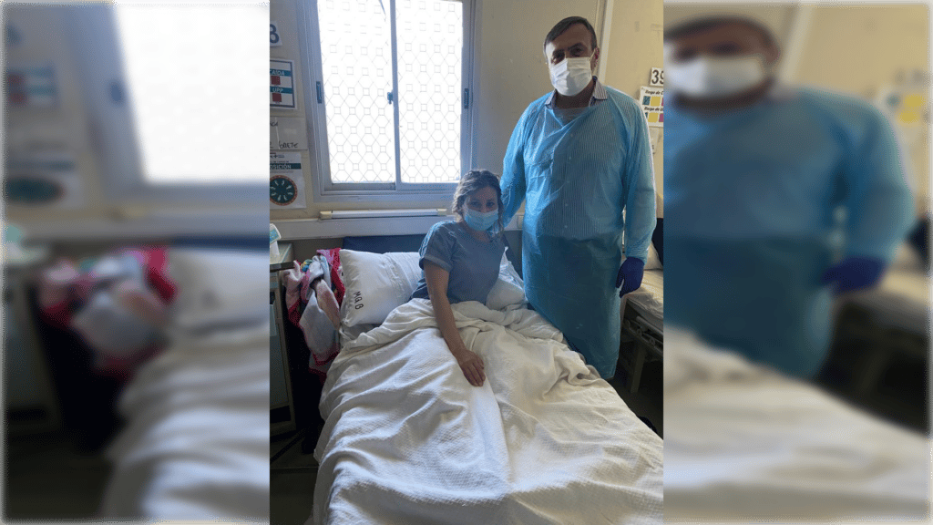 Diputado Pulgar visitó a la primera beneficiada con abdominoplastía