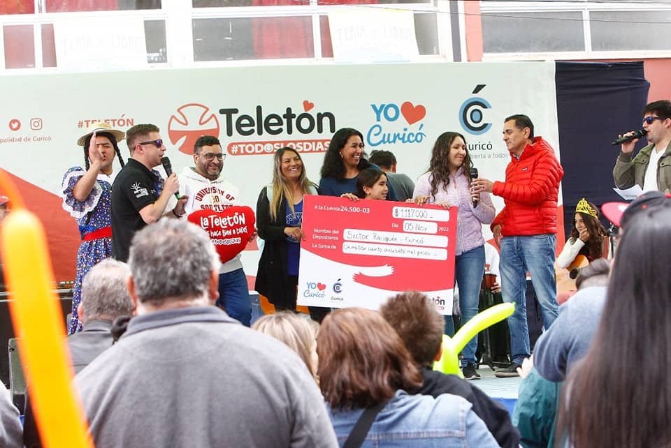 Curicó finalizó con una excelente participación las actividades de la Teletón 2022