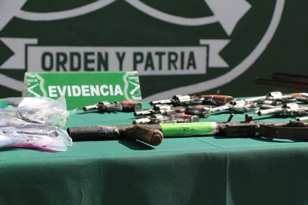 Carabineros incautó 1.095 armas en el Maule en el 2022