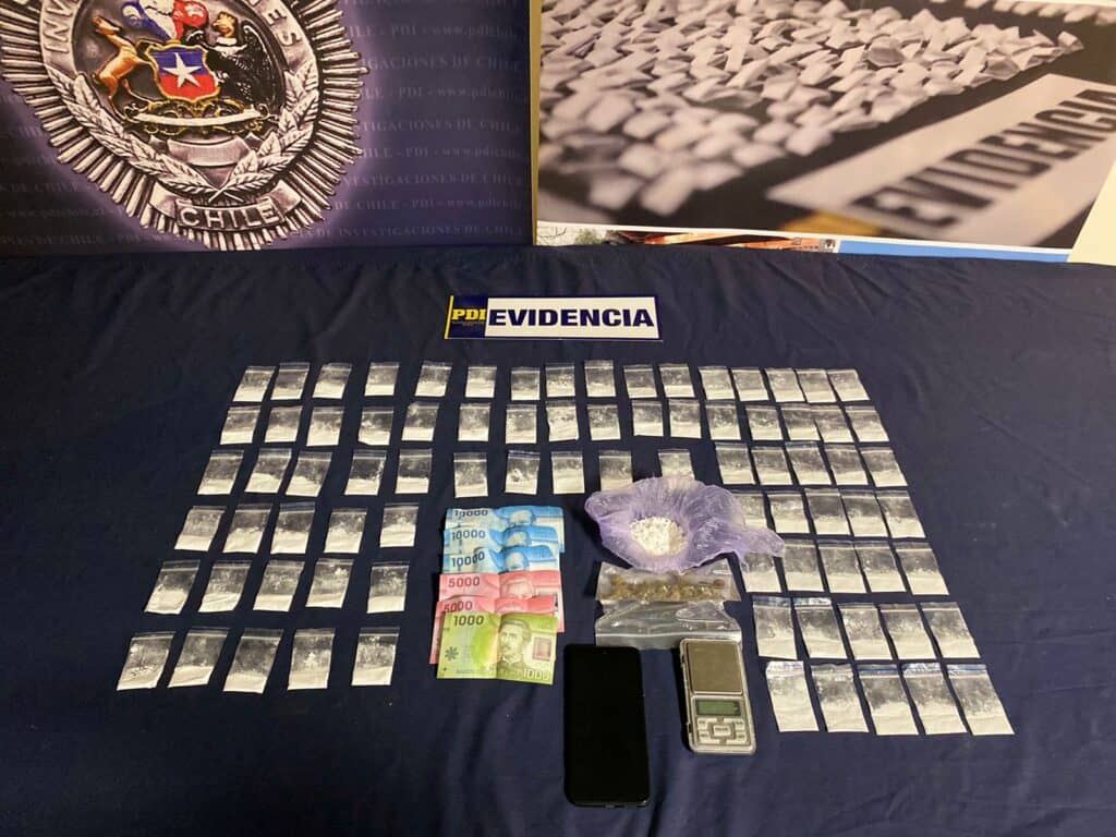 PDI detuvo a dos traficantes de drogas en la comuna de San Javier