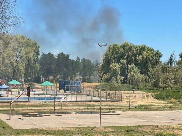 Incendio de pastizales afecta a sitio eriazo detrás de complejo deportivo Aguas Negras