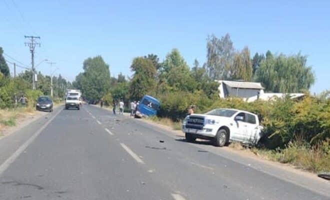 Colisión múltiple en Guaico II: tránsito interrumpido camino a Los Queñes