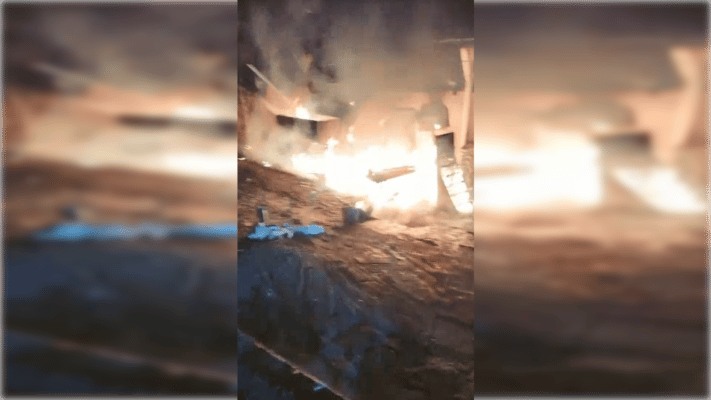 Incendio destruyó la “gruta del tony" camino a Villa Prat
