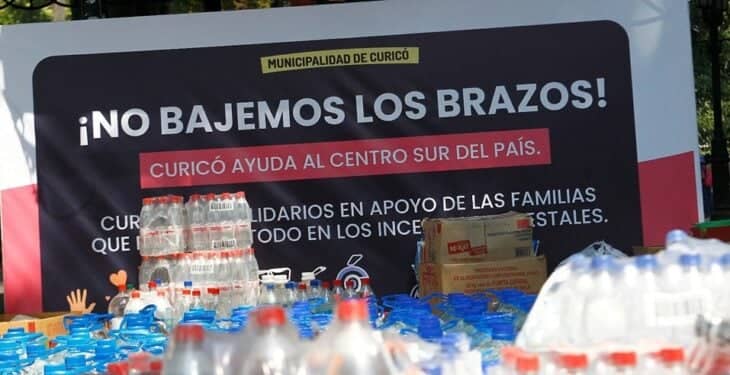 Curicano donó un millón de pesos de forma anónima para damnificados por incendios forestales