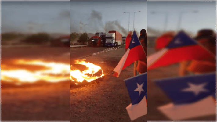 Calama amanece paralizada en protesta por la delincuencia