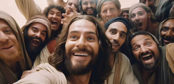 Inteligencia Artificial: ¿Cómo sería una selfie de Jesús en la Última Cena?